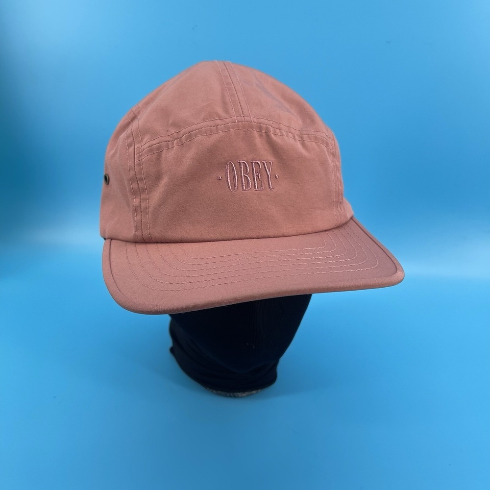 OBEY Worldwide Pink Strapback Hat Cap One Size Adjustable Streetwear